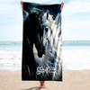 1PC Custom Name Ethereal Horse Whisperers Beach Towel Highly Absorbent And Sand-Resistant Towel for Swimming, Pool, Yoga, And Travel Lightweight