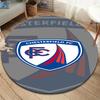 Chesterfield F.C Round Area Rug,Carpet Rug for Living Room Bedroom Sofa Playroom Decor,Non-slip Floor Mat