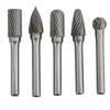5Pcs Set Rotary Burrs Set 6x10mm Tungsten Carbide Bits for Polishing Grinding Engraving DrillingACDFG