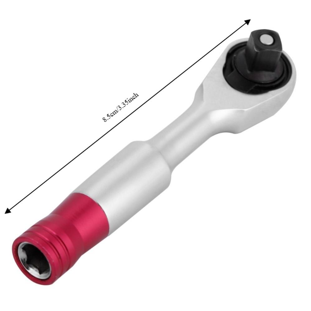 6.35mm 1/4Inch Quick Socket Wrench Metal Hex Torque Wrench Right Angle Screwdriver Tight Spaces