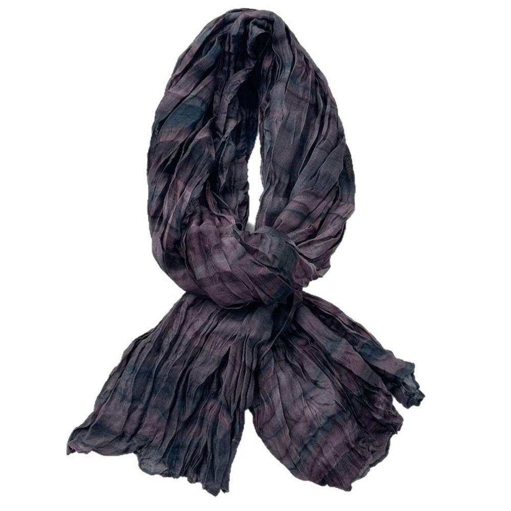 Folded Warm Scarf Cotton Neckerchief New Silk Scarf Autumn Winter