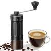 CEVING Mini Manual Coffee Grinder with External Ceramic Burr Model 40-Step Adjustment, (Black)