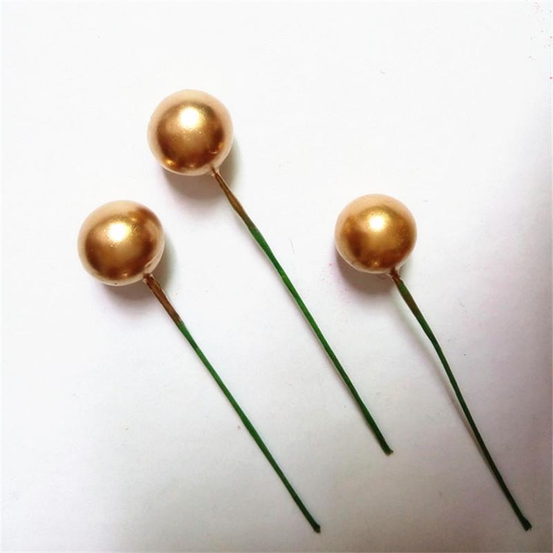 50Pcs Christmas Red Holly Berries Ornament