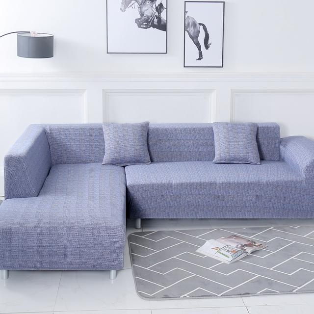 Geometric Corner Sofa Covers For Living Room Elastic Spandex Slipcovers Couch Cover Stretch Sofa Towel L Shape Need Buy 2pieces