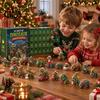 Educational Animal Figures Set Dinosaur Advent Calendar, 24Pcs Acrylic Ornament with Cute Christmas Calendar for Kids Dino Figures, Countdown
