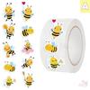 500 шт./рулон Q Funny Bees Kids Rewards Stickers - DIY Scrapbooks Декор Альбом Запечатывание Этикетки Наклейки