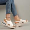 Summer Casual Fashion Round Toe Wedge Open Toe Women's Sandals New Elegant and Comfortable Fish Mouth High Heels