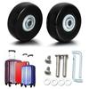 1 Pair Luggage Suitcase Replacement Wheels Mute Swivel Caster Wheels with Metal Bearings Axles Screw Wheels Bearings Repair Kits