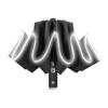 Windproof Folding Umbrella with LED Light Lively Life Inverted Umbrella with Teflon Coating and Reflective Stripe 10 Reinforced Ribs