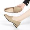 Size 35-41 Deep Mouth Women High Heels Shoes Genuine Leather Shoes Casual Women Pumps Ladies Office Work Shoes Low Heel Loafers