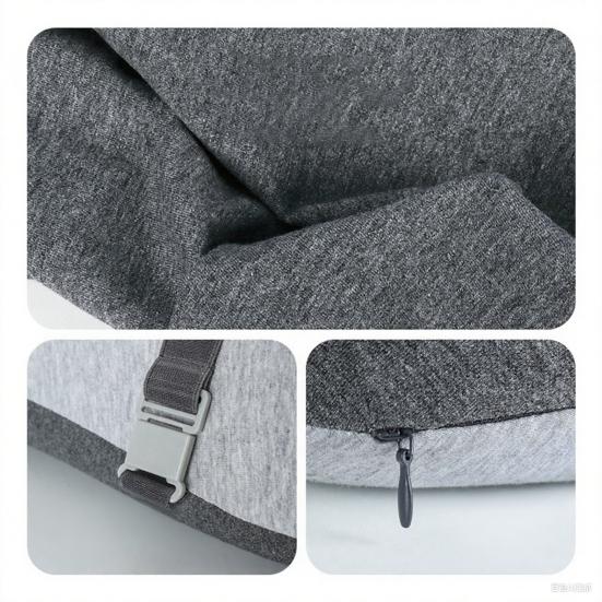 Подушка для спинки стула с эффектом памяти, подушка для поясничной поддержки с регулируемым ползунком, эргономичная поддержка спины для офисных работников, водителей автомобилей, геймеров