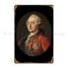 Король Людовик XVI Франции 1786 Антуан Франсуа Калле Металлическая табличка Декор стены гаража Персонализированная настенная роспись Жестяная табличка Постер