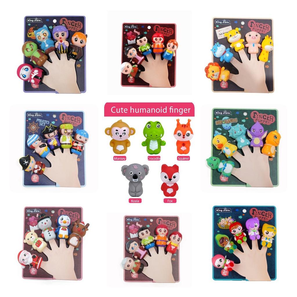 Soft Pvc Animal Finger Puppets For Early Education And Family Fun Halloween Pumpkin Monster