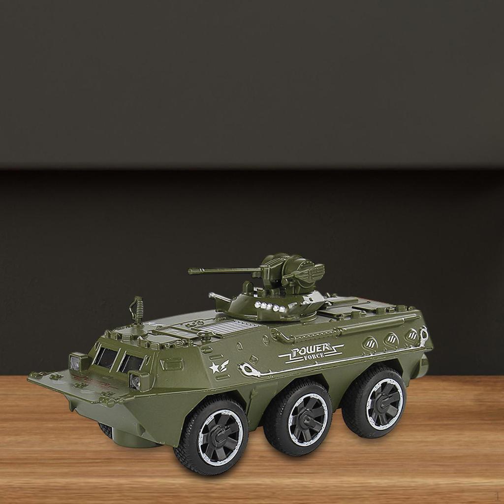 Friction Powered Pull Back Car Push and Go Truck Pretend Play Kids Armored Vehicle for 2 3 4 5 6