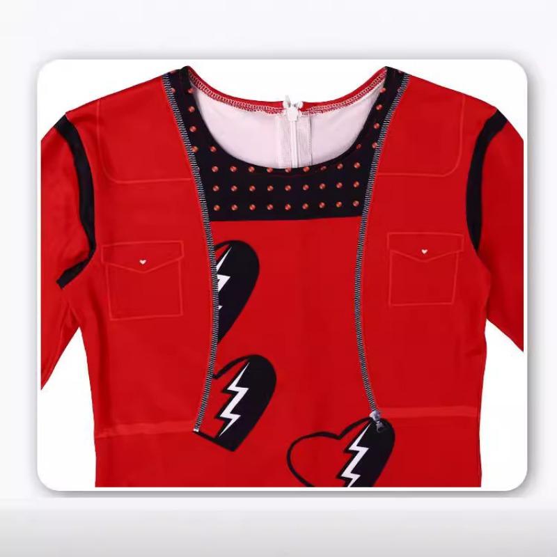 Новый цельный костюм потомков, костюм для Хэллоуина, костюм для игрового шоу