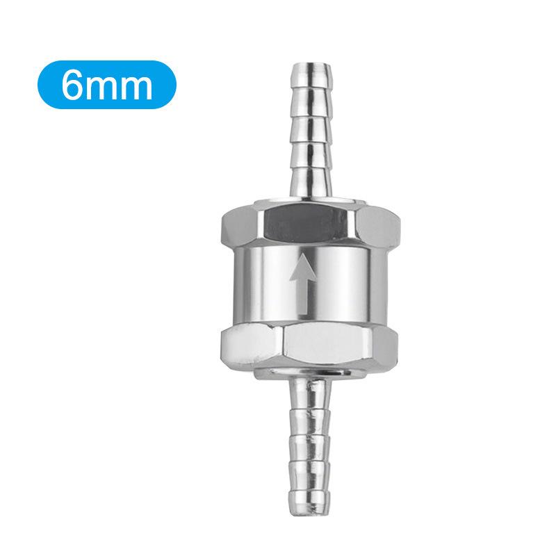 One-Way Non-Return Check Valve Aluminium Fuel Water Gas Air Vacuum Petrol Diesel 4 Size Valves 6/8/10/12Mm For Marine Automotive