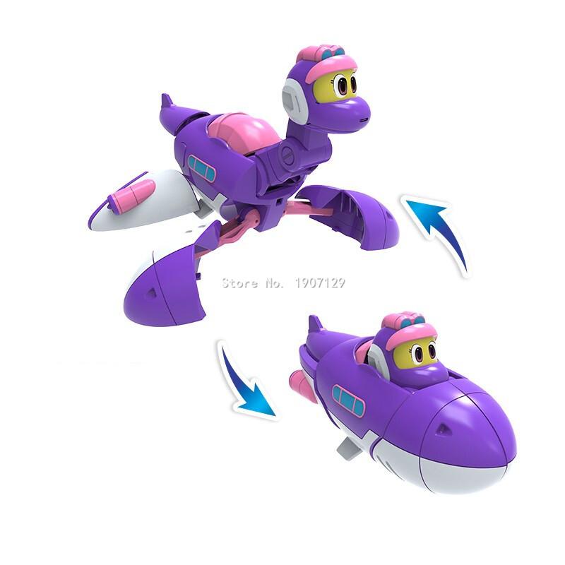 Newest ABS Min Deformation Gogo Dino Action Figures REX Transformation Car Airplane Motorboat Crane Dinosaur Toys for Kids