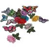 Embroidery Flower and Butterfly Embroidery Butterfly Butterfly Applique Iron Roses Applique  Jacket