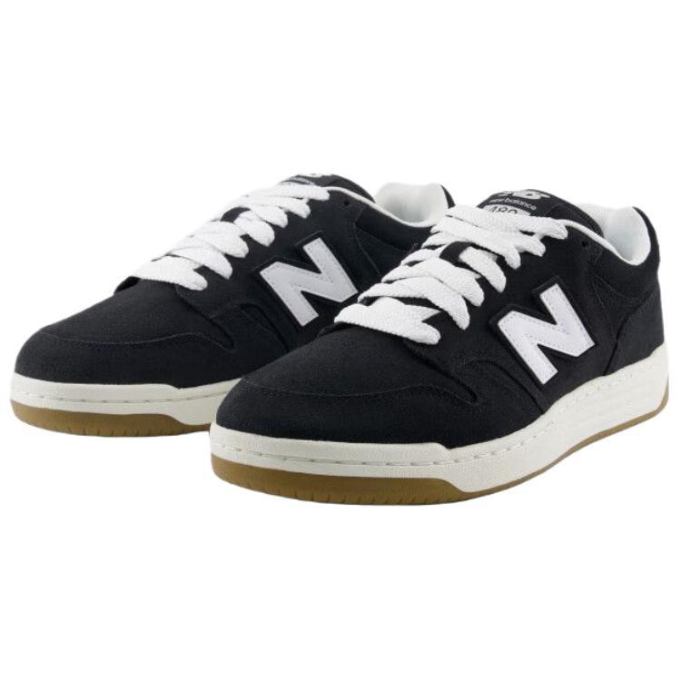 New Balance 480 'Черно-белый' (унисекс) Черно-белые кеды для скейтборда BB480PTN