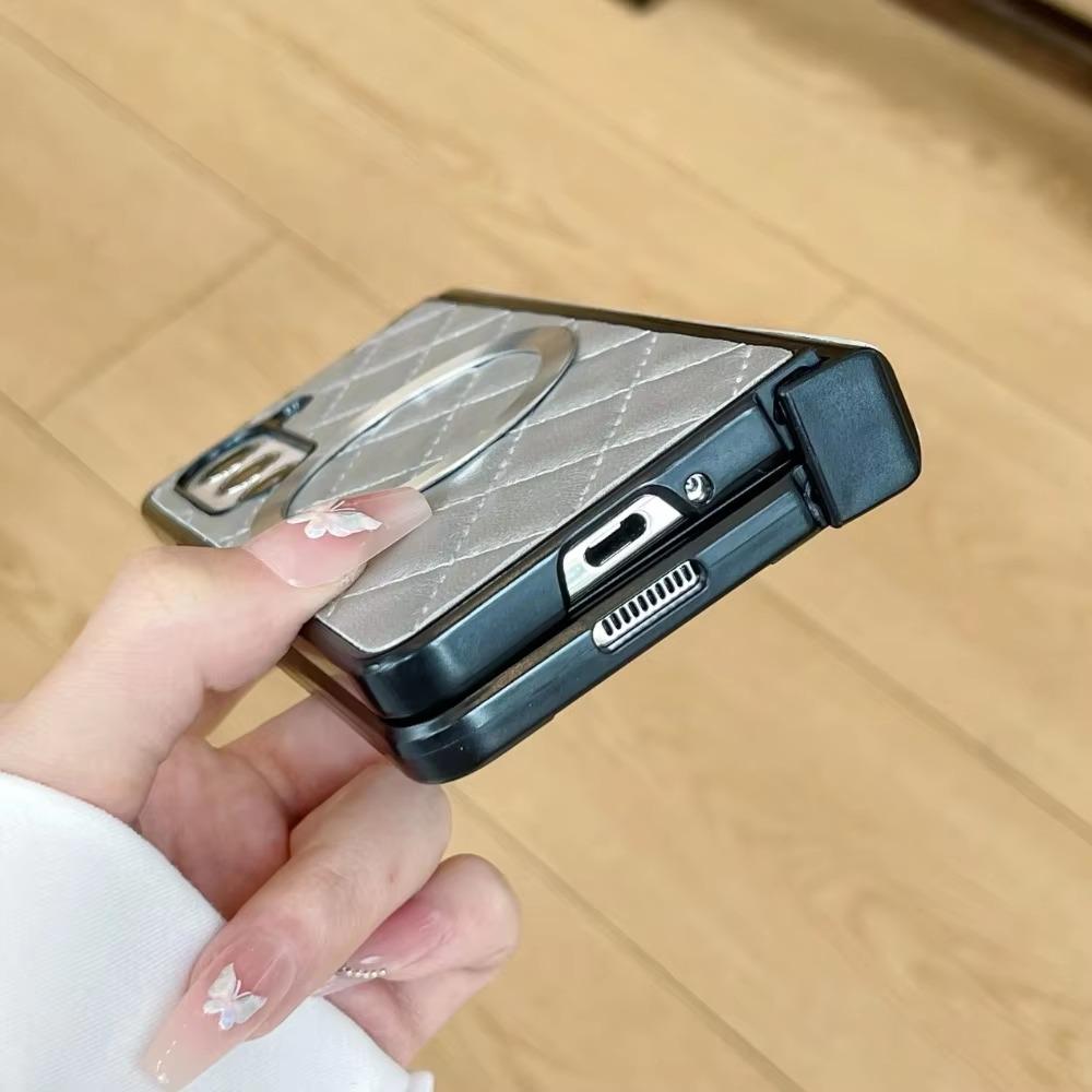Роскошный деловой ретро чехол-книжка из мягкой кожи на петлях для Samsung Z Fold 7 6 5 4 3, магнитная противоударная защитная задняя крышка
