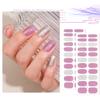 Semicured Gel Nail Stickers UV/LED Lamp Required 22 Gel Nail Polish Wraps Fashion Design Gel Nail Art Stickers for Women