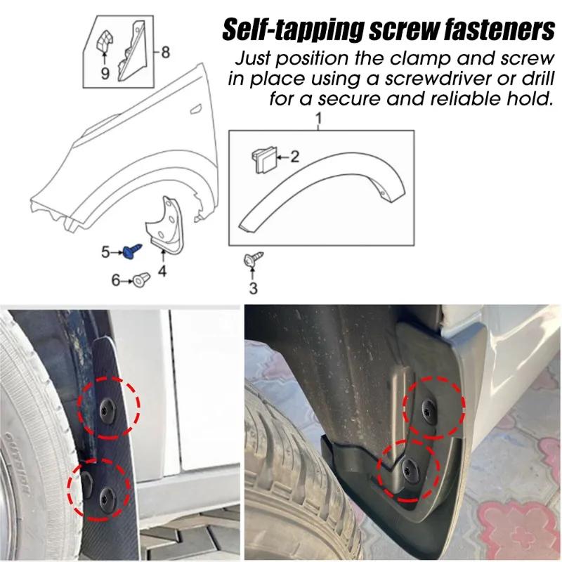 40 шт. металлические U-образные прокладки, комплект саморезов, автомобильные саморезы, крепежные детали, универсальные аксессуары для модификации авто, мотоцикла