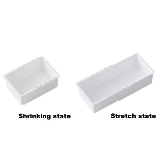 Retractable Drawer Storage Box Kitchen Cutlery Fork Spoon Bin Office Supplies Drawer Divider Multifunctional Underwear Sock