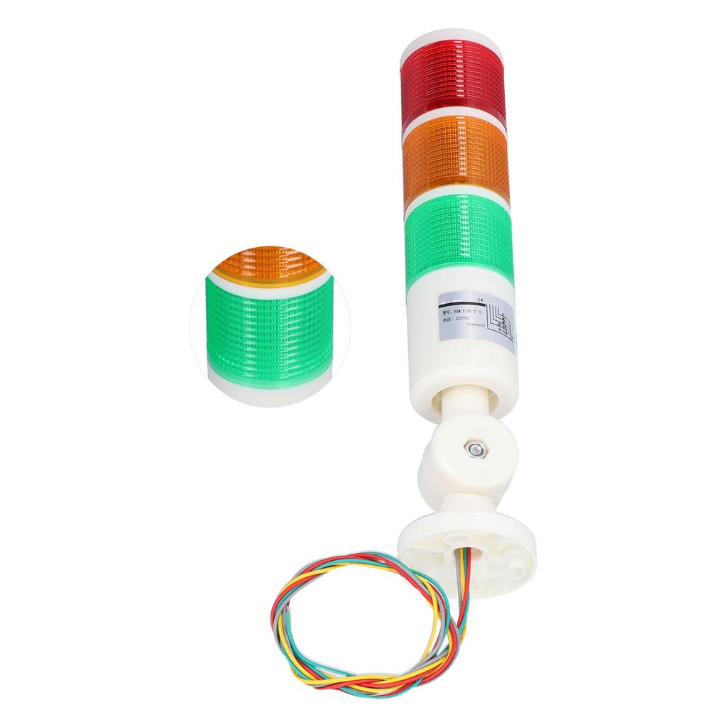 BERM Сигнальная башня Всегда Яркий Светодиодный 3-цветный Аварийный свет Складное Предупреждающее устройство AC220V