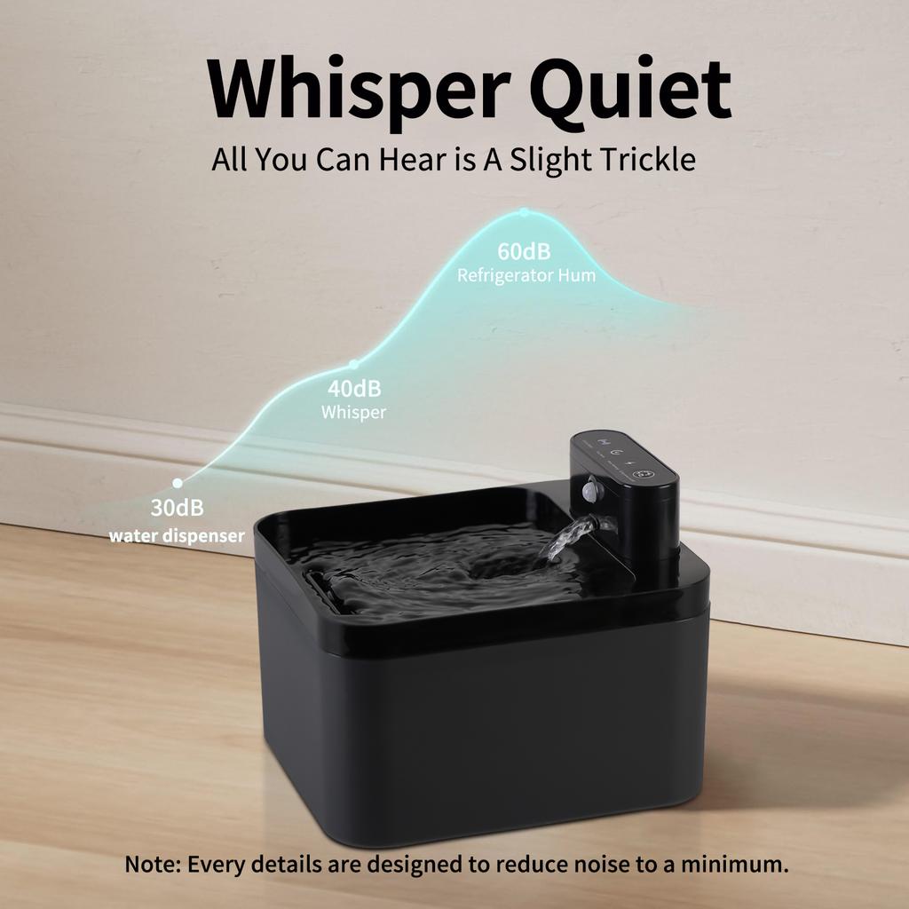 2.2L Wireless Cat Water Fountain Battery & Sensor 2 in 1 Drinking Fountain For Cats Dog Drinker Pet Water Dispenser Accessories