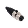 3/4/5/6Pin Mini XLR Female / Male Plug for MIC Soldering Straight for Cable Soldering Small XLR Female Male High Quality
