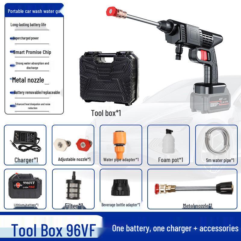 Портативный беспроводной пистолет-распылитель высокого давления для автомойки