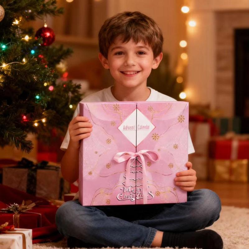 New DIY Christmas Advent Calendar Boxes 2025 Empty Box To Fill 24-Day Christmas Countdown Calendar Christmas Gift Box