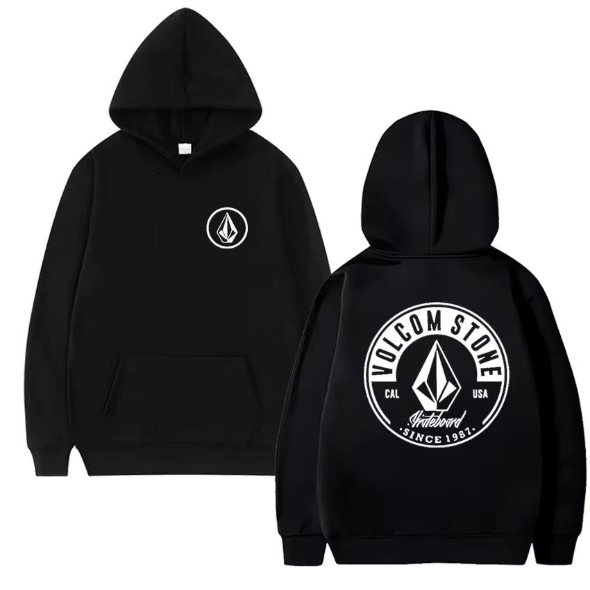 Толстовка унисекс Volcom с длинным рукавом Мода хип-хоп повседневная Уличная одежда уличная спортивная одежда для улицы осень и зима Унисекс