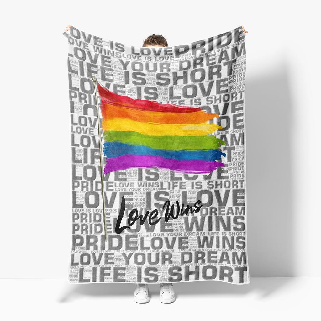 Радужное одеяло, красное, синее, желтое, абстрактное, волосатое, зимнее покрывало, ковер, геймерское кресло, детское одеяло для дивана