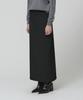 Muse [Essentiel] Aubier Minimal Wool-Blend Long Maxi Skirt_Black