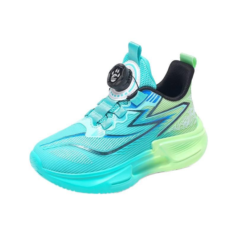Boys' Sneakers 2025 New Summer Trendy Cool Children's Shoes Boys Single Net Breathable Knob Running Basketball Shoes