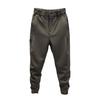 Men Casual Pants Elastic Waist Button Fly Long Pants Pockets Solid Color Fastener Tape Cuffs Tennis Sports Style Trousers