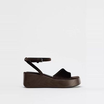 Женские сандалии на платформе, танкетке, высоком каблуке, с открытым носком, панк-готические сандалии, летняя удобная обувь на толстой подошве, повседневная женская обувь