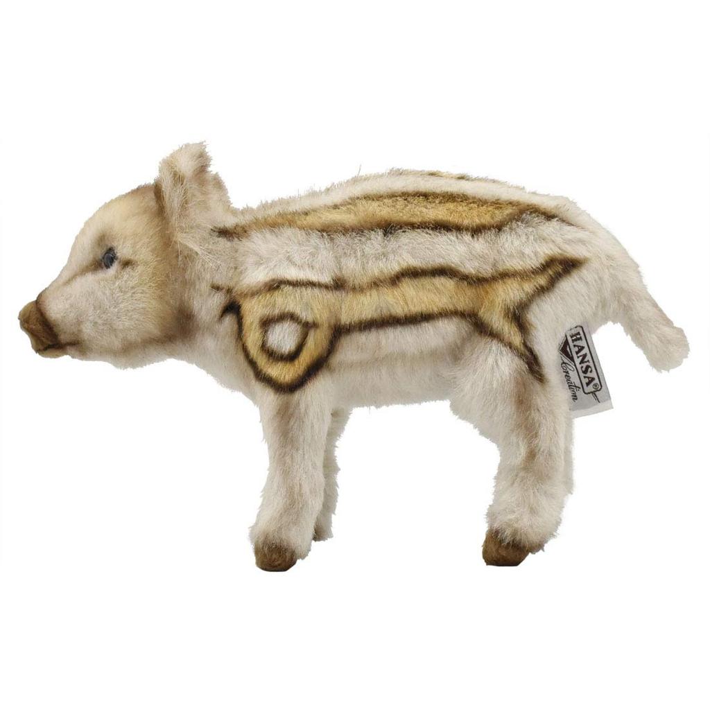 HANSA Akachan Wild Boar Plush BH5341 Toy, 28x10x19cm, Acrylic,