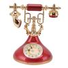 Vintage Telephone Alarm Clock Unique Elegant Accurate Time Bedside Clock Decoration for Home Cafe
