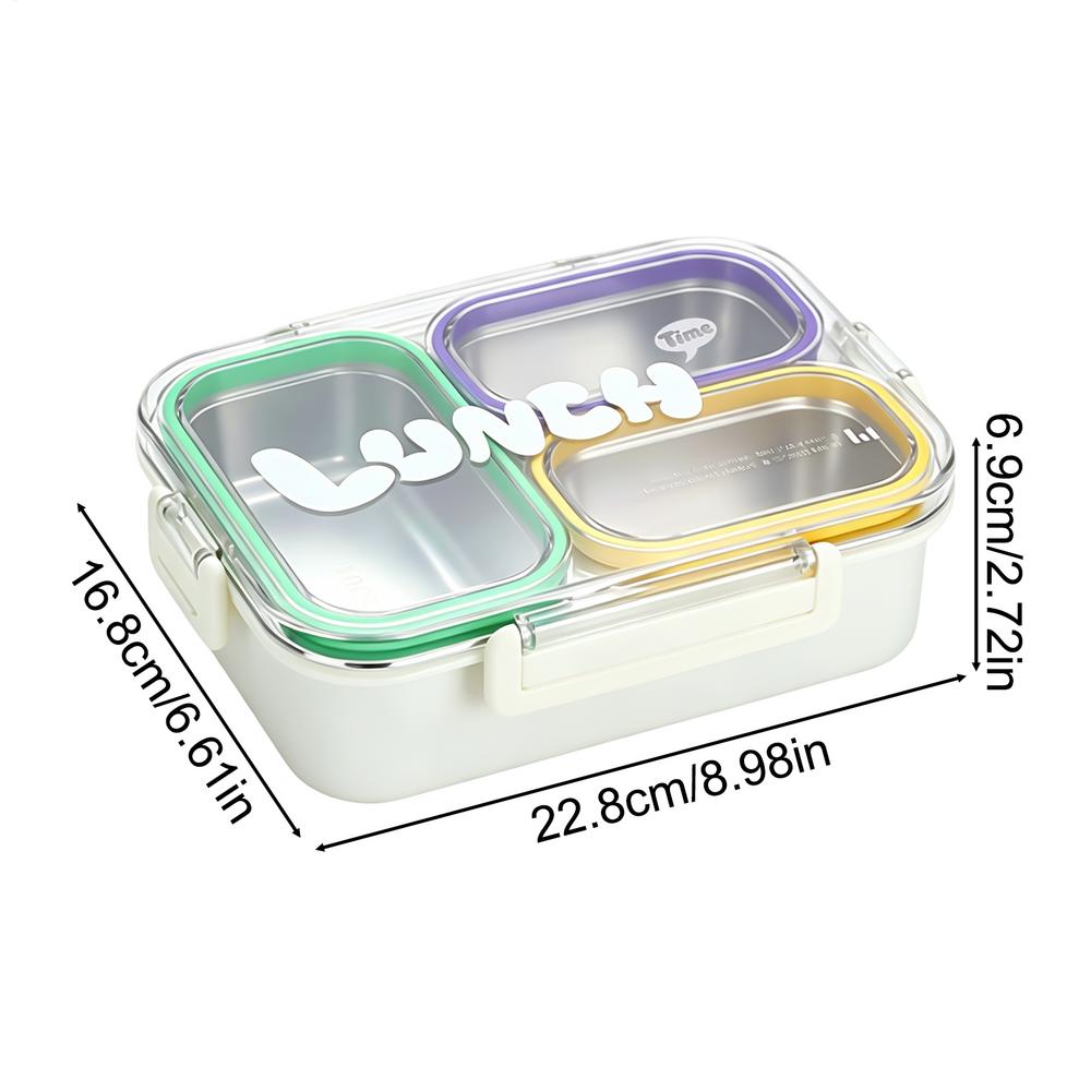 Lunch Box Insulated Lidded Meal Carrier Bowl Stainless Steel Lunch Box For Adults For School Camping Spring Trip Commuting