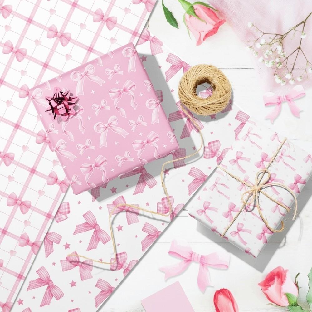12pcs 6 Patterns Wrapping Paper DIY Packaging Paper New Gift Wrapping Paper Valentine Day