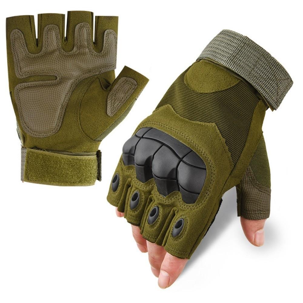Anti-Slip Motorcycle Gloves Fingerless Gym Training Gloves Unisex MTB Cycling Gloves Hunting