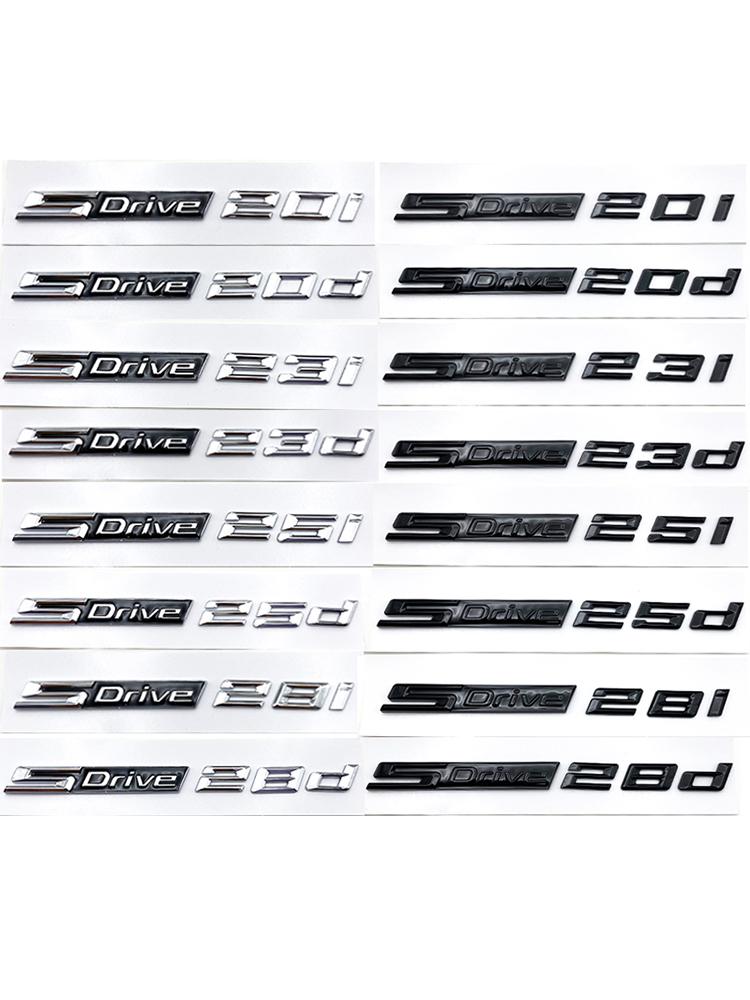 3D SDrive 20i 23i 25i 28i 20d 23d 25d 28d Автомобильный Значок на Крыло Наклейка на Багажник Для BMW M X1 X3 X4 X5 X6 X7 GT Логотип Аксессуары