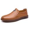 Fashion 2025 Summer Autumn Soft-soled Men's Leather Shoes Business Casual Fashion Big Size Loafers Male Solid Color Driving Shoes Man