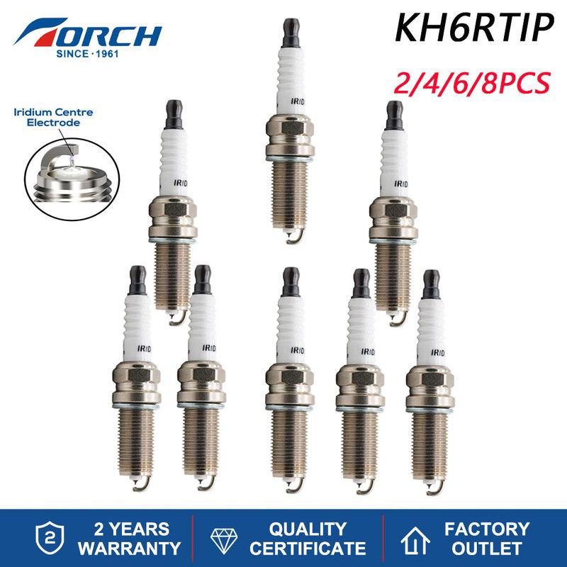 2-8 шт. Иридиевые Платиновые Свечи Зажигания Torch KH6RTIP Замена для Свечей 3588/ILFR6A LFR6D 0241240631 0242240619 F6MPP332 FR6MPP332