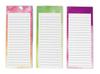 Pack of 3 Magnetic Fridge To-Do List Notepads- Magnetic Memo Pads For Refrigerator- (50 Sheets