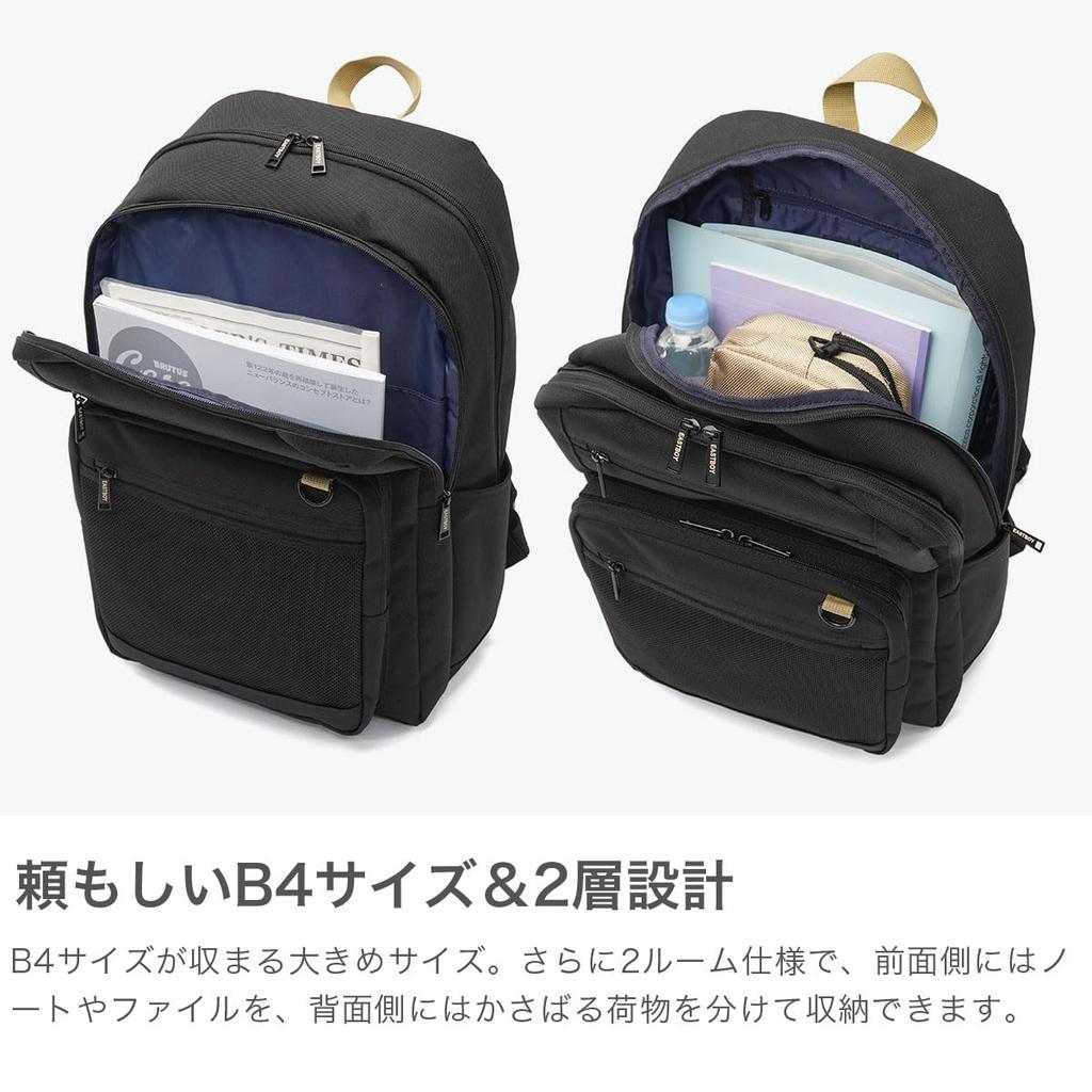 EASTBOY Backpack 32L Neo Preppy EBA115 Black x White 05 Japanese High School Bag