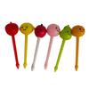 6 шт. клубника персик детские фруктовые палочки мини креативные фруктовые торт десерт еда вилки ланч-бокс декор аксессуары для бенто