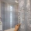European High-end Atmosphere Luxury Gray Thickened Blackout Curtains Bedroom Living Room Balcony Study Gauze Curtain